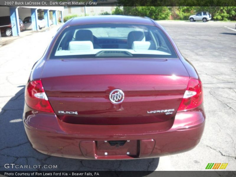 Dark Garnet Metallic / Gray 2007 Buick LaCrosse CX