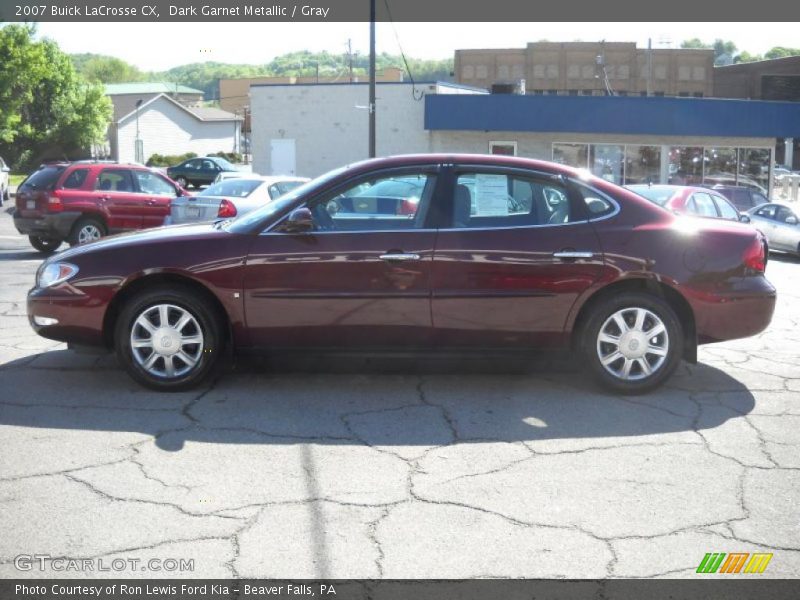 Dark Garnet Metallic / Gray 2007 Buick LaCrosse CX
