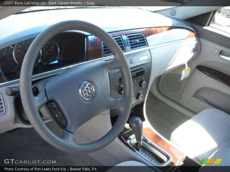 Dark Garnet Metallic / Gray 2007 Buick LaCrosse CX