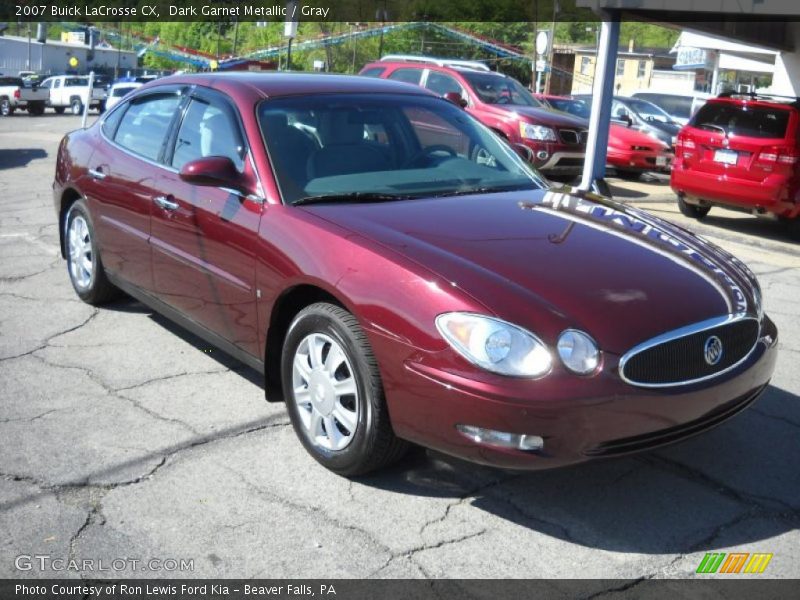 Dark Garnet Metallic / Gray 2007 Buick LaCrosse CX