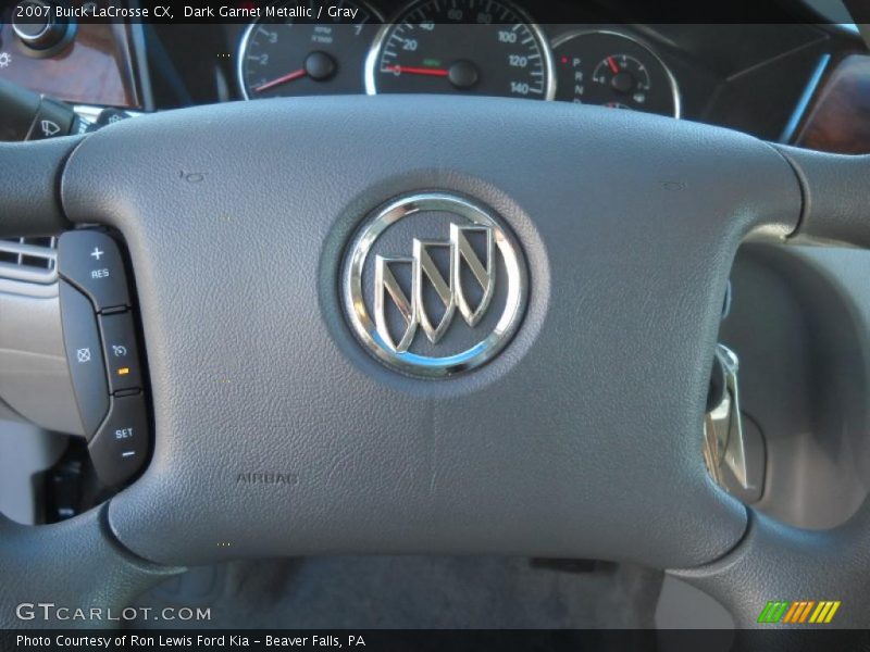 Dark Garnet Metallic / Gray 2007 Buick LaCrosse CX