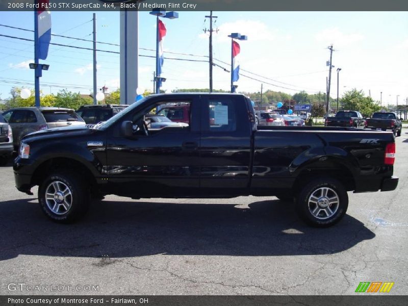 Black / Medium Flint Grey 2008 Ford F150 STX SuperCab 4x4