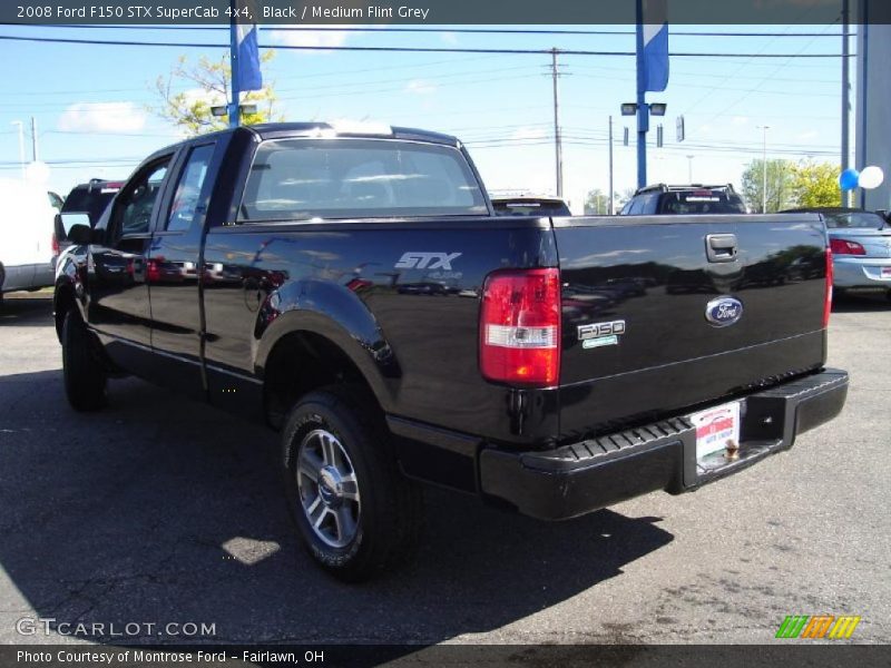 Black / Medium Flint Grey 2008 Ford F150 STX SuperCab 4x4