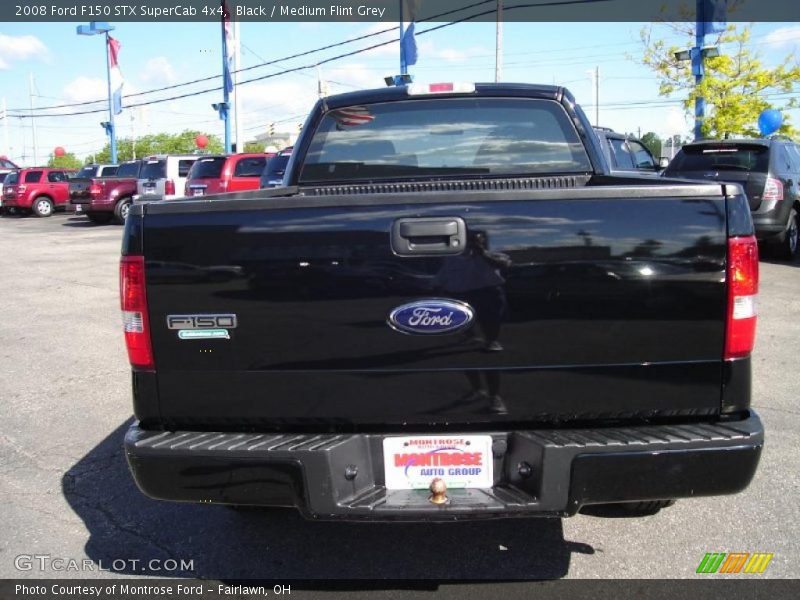 Black / Medium Flint Grey 2008 Ford F150 STX SuperCab 4x4