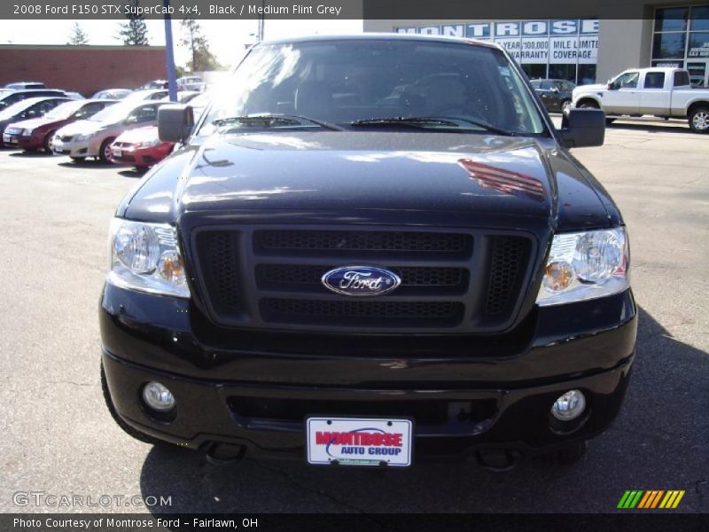 Black / Medium Flint Grey 2008 Ford F150 STX SuperCab 4x4