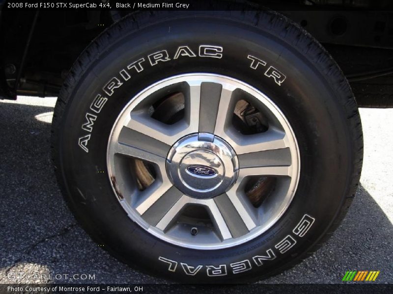 Black / Medium Flint Grey 2008 Ford F150 STX SuperCab 4x4