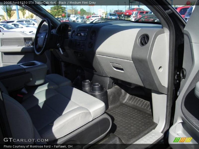 Black / Medium Flint Grey 2008 Ford F150 STX SuperCab 4x4