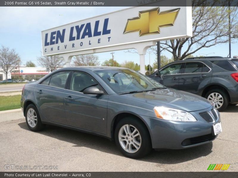 Stealth Gray Metallic / Ebony 2006 Pontiac G6 V6 Sedan