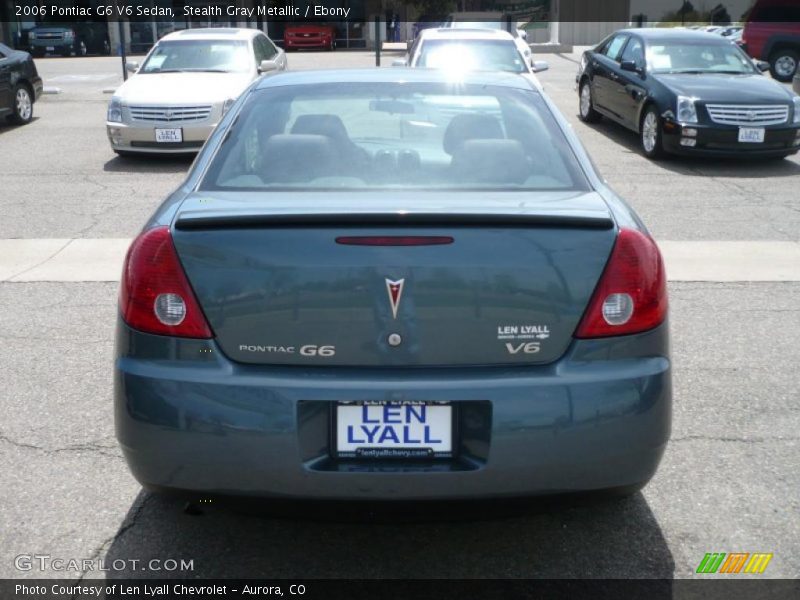 Stealth Gray Metallic / Ebony 2006 Pontiac G6 V6 Sedan