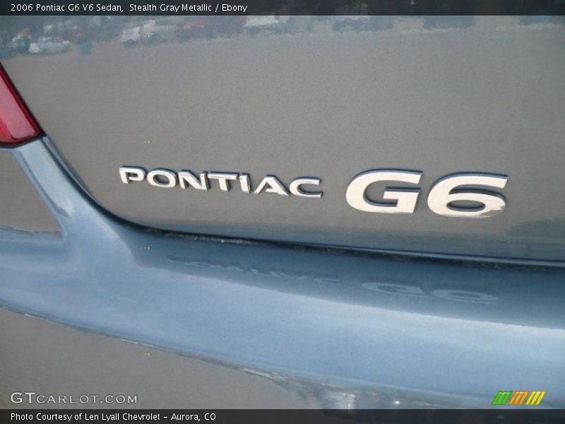 Stealth Gray Metallic / Ebony 2006 Pontiac G6 V6 Sedan
