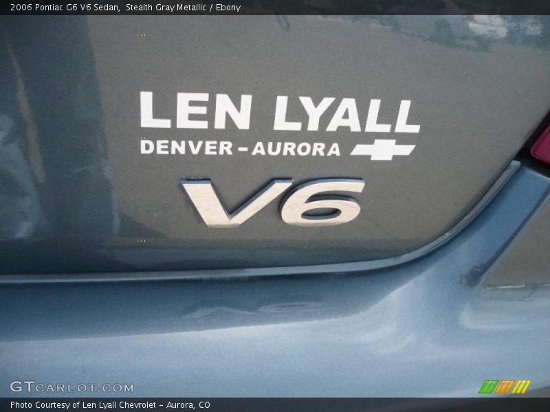 Stealth Gray Metallic / Ebony 2006 Pontiac G6 V6 Sedan