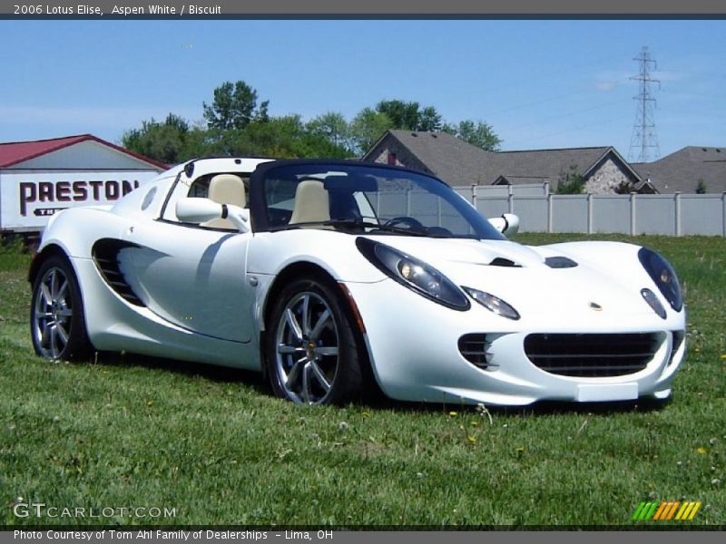 Aspen White / Biscuit 2006 Lotus Elise