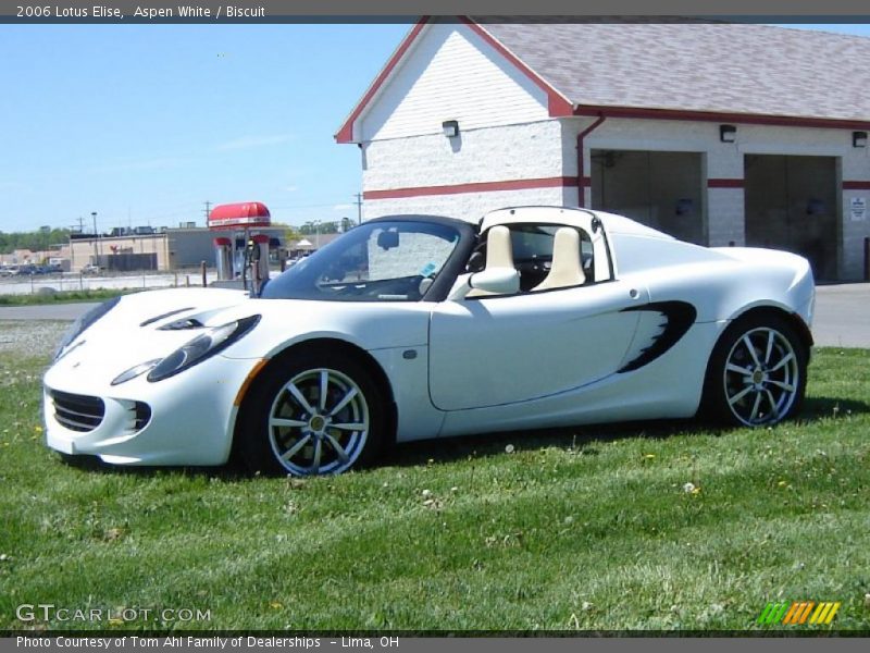 Aspen White / Biscuit 2006 Lotus Elise