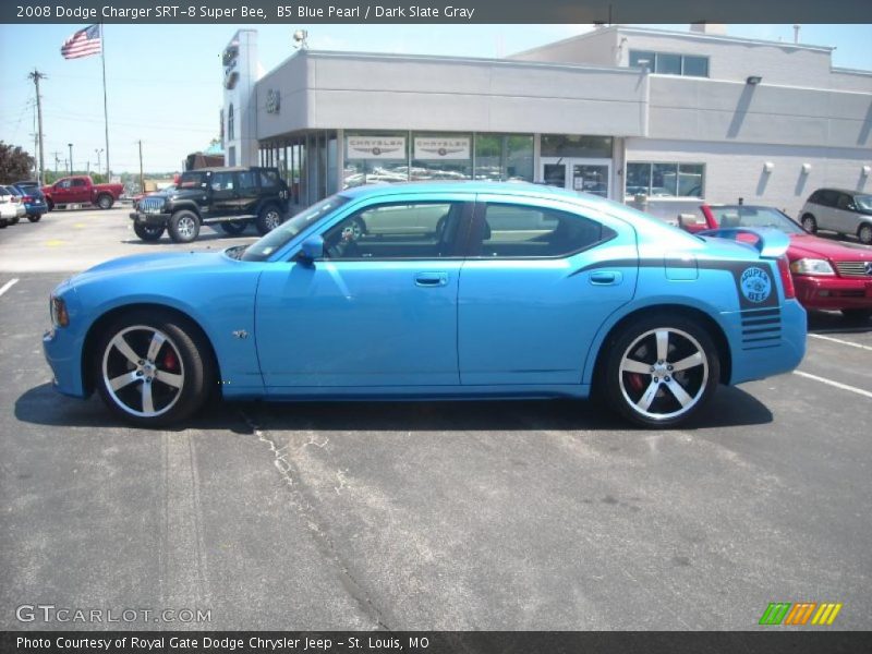 B5 Blue Pearl / Dark Slate Gray 2008 Dodge Charger SRT-8 Super Bee