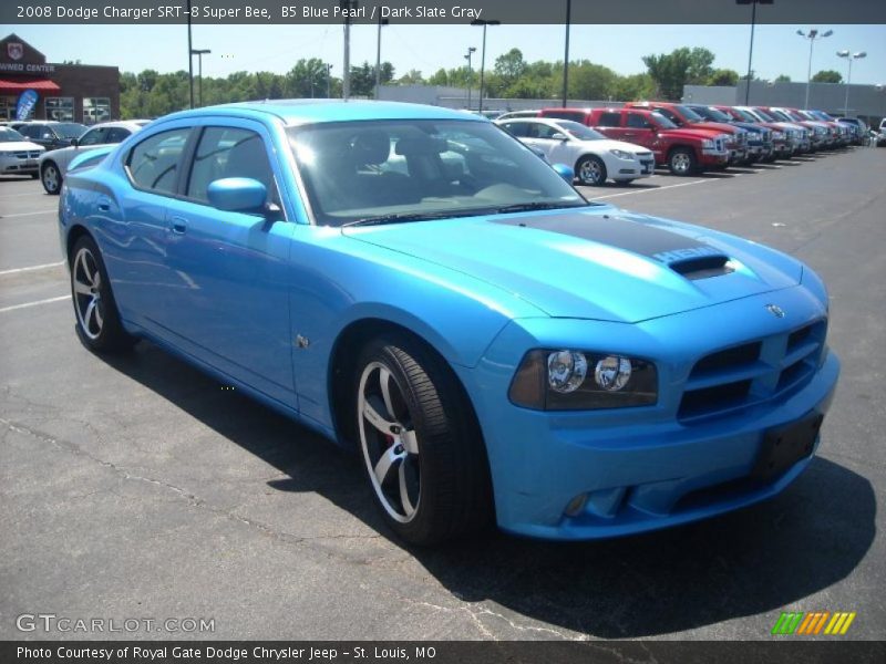 B5 Blue Pearl / Dark Slate Gray 2008 Dodge Charger SRT-8 Super Bee