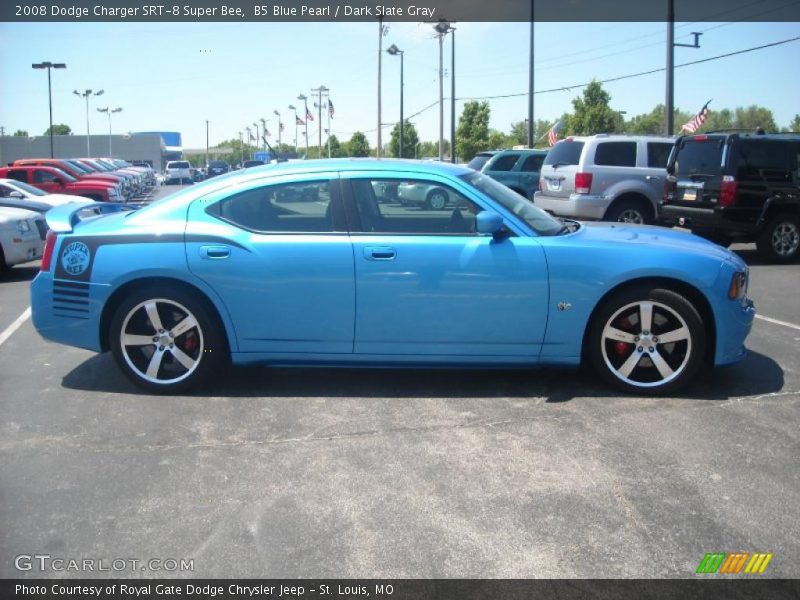 B5 Blue Pearl / Dark Slate Gray 2008 Dodge Charger SRT-8 Super Bee