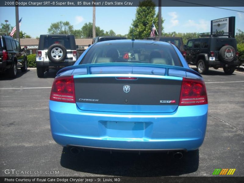 B5 Blue Pearl / Dark Slate Gray 2008 Dodge Charger SRT-8 Super Bee