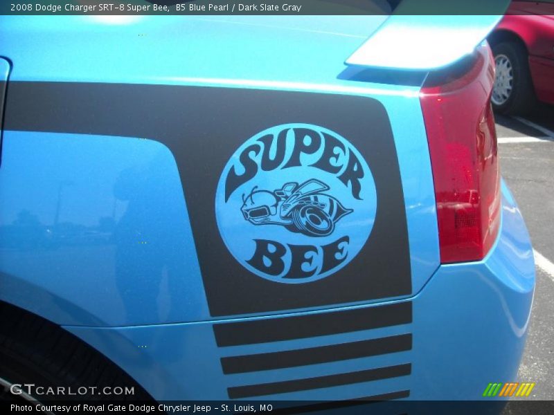 B5 Blue Pearl / Dark Slate Gray 2008 Dodge Charger SRT-8 Super Bee