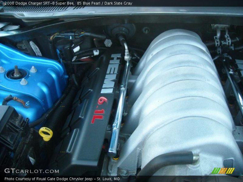 B5 Blue Pearl / Dark Slate Gray 2008 Dodge Charger SRT-8 Super Bee