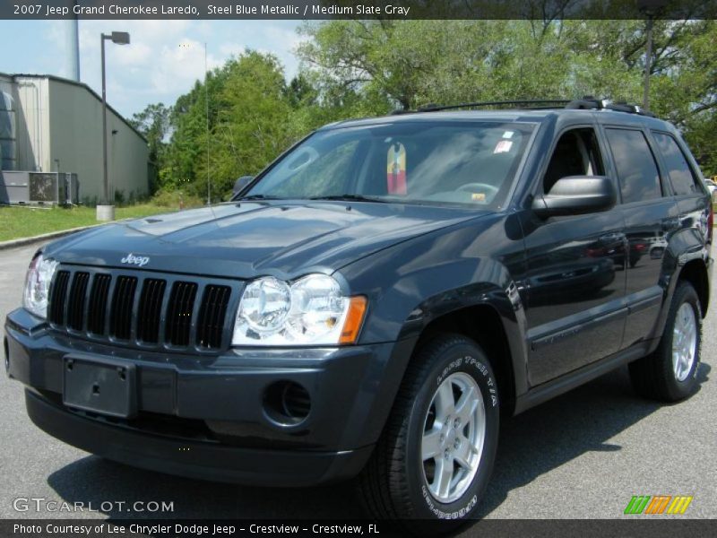 Steel Blue Metallic / Medium Slate Gray 2007 Jeep Grand Cherokee Laredo