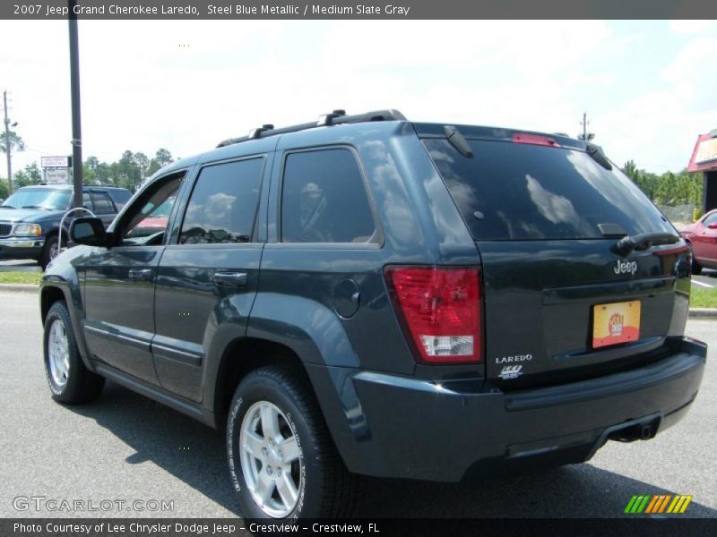 Steel Blue Metallic / Medium Slate Gray 2007 Jeep Grand Cherokee Laredo