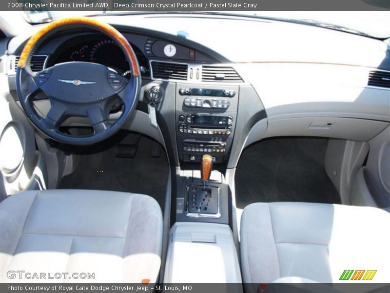 Deep Crimson Crystal Pearlcoat / Pastel Slate Gray 2008 Chrysler Pacifica Limited AWD
