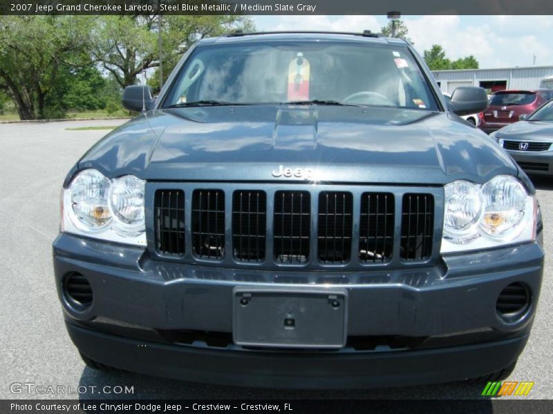 Steel Blue Metallic / Medium Slate Gray 2007 Jeep Grand Cherokee Laredo