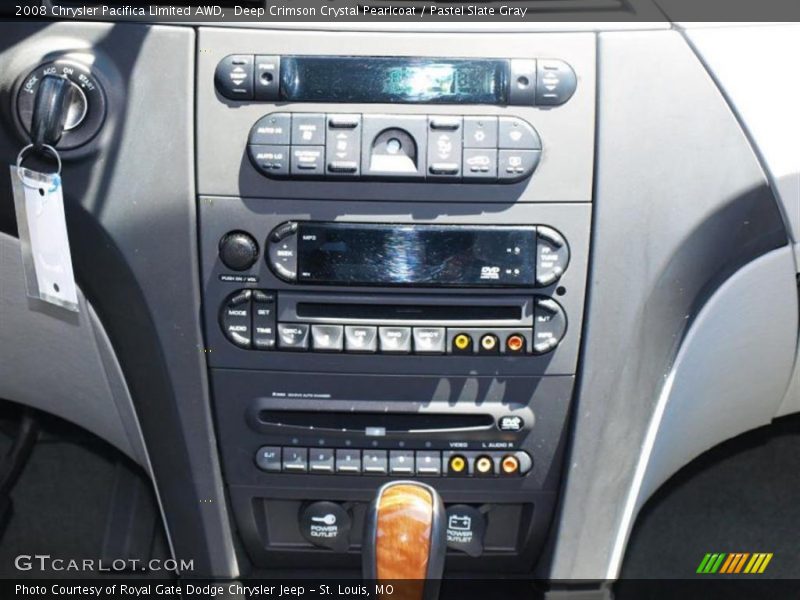 Deep Crimson Crystal Pearlcoat / Pastel Slate Gray 2008 Chrysler Pacifica Limited AWD