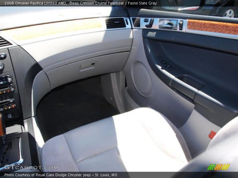 Deep Crimson Crystal Pearlcoat / Pastel Slate Gray 2008 Chrysler Pacifica Limited AWD