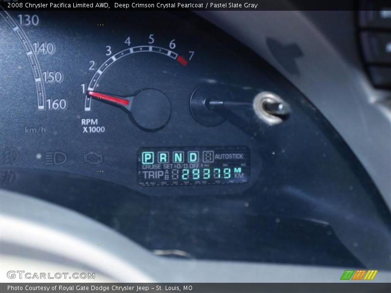 Deep Crimson Crystal Pearlcoat / Pastel Slate Gray 2008 Chrysler Pacifica Limited AWD