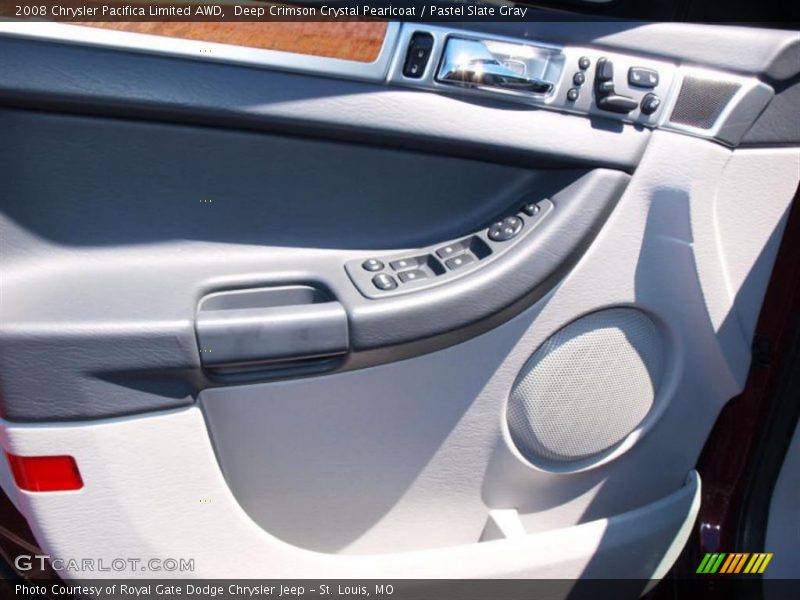 Deep Crimson Crystal Pearlcoat / Pastel Slate Gray 2008 Chrysler Pacifica Limited AWD