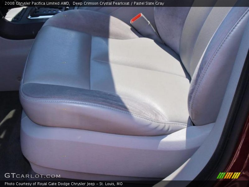 Deep Crimson Crystal Pearlcoat / Pastel Slate Gray 2008 Chrysler Pacifica Limited AWD