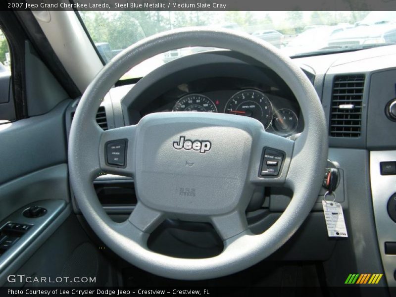 Steel Blue Metallic / Medium Slate Gray 2007 Jeep Grand Cherokee Laredo