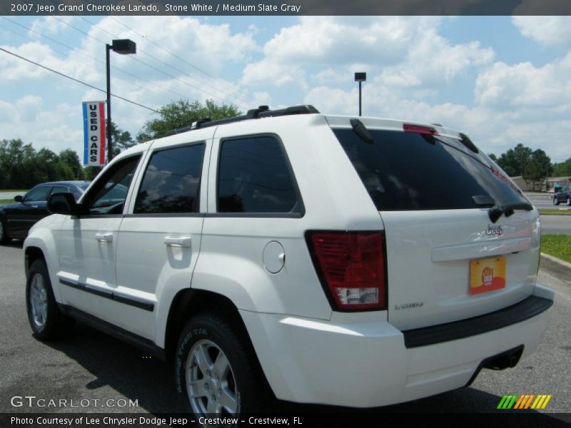 Stone White / Medium Slate Gray 2007 Jeep Grand Cherokee Laredo