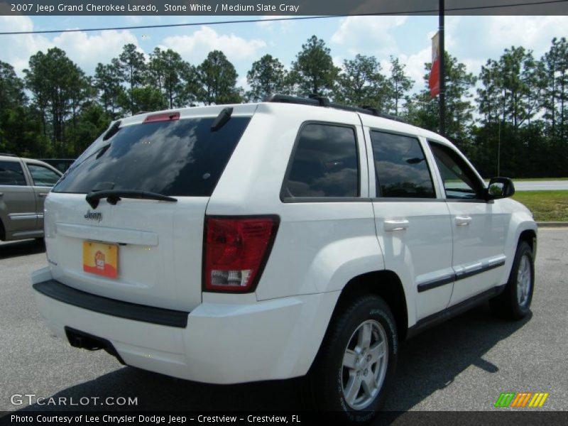 Stone White / Medium Slate Gray 2007 Jeep Grand Cherokee Laredo