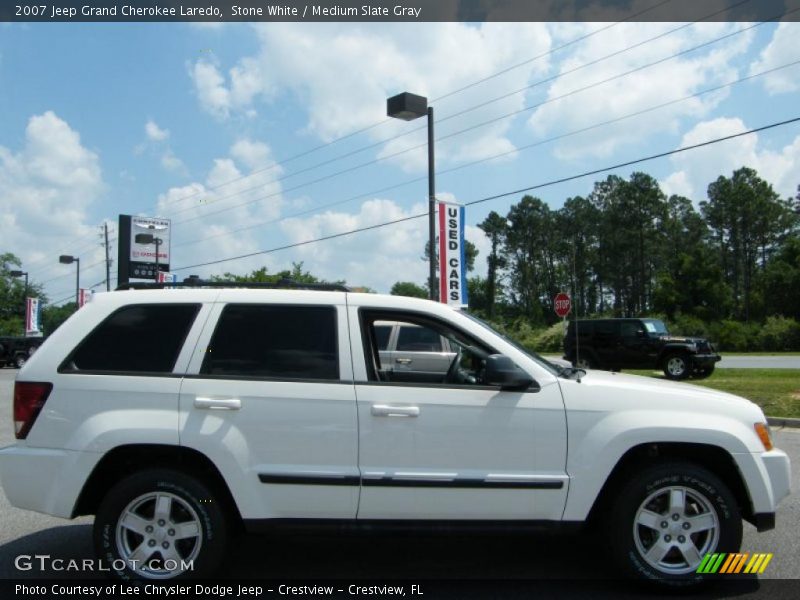 Stone White / Medium Slate Gray 2007 Jeep Grand Cherokee Laredo