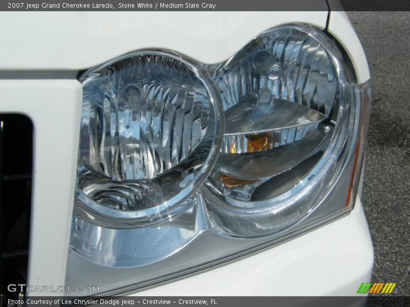 Stone White / Medium Slate Gray 2007 Jeep Grand Cherokee Laredo