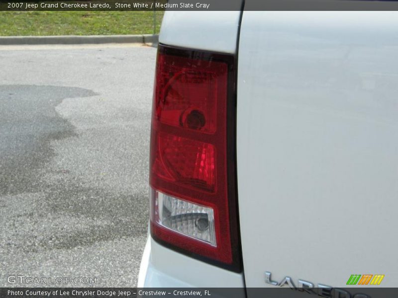 Stone White / Medium Slate Gray 2007 Jeep Grand Cherokee Laredo