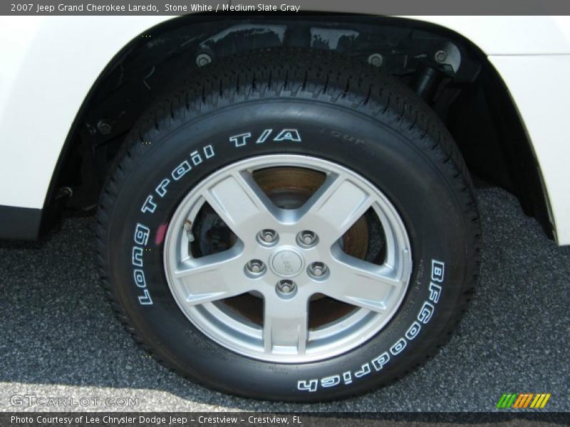 Stone White / Medium Slate Gray 2007 Jeep Grand Cherokee Laredo