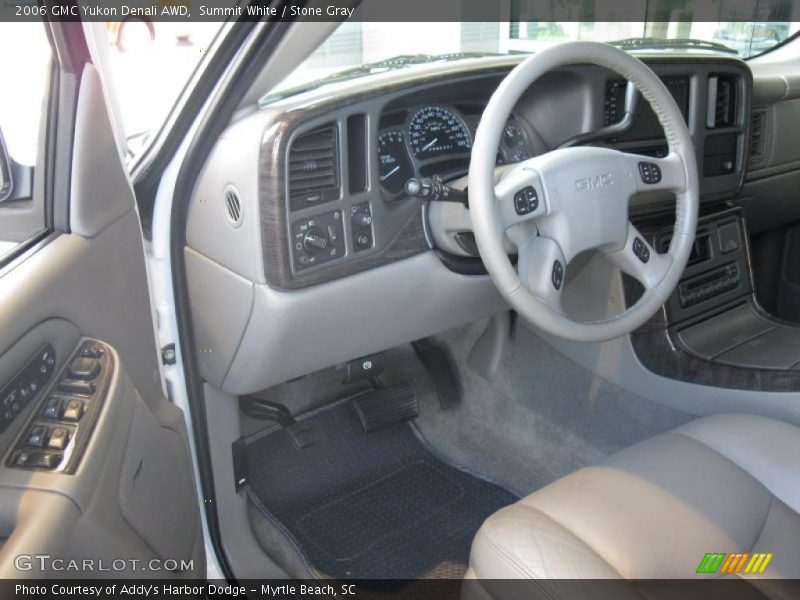 Summit White / Stone Gray 2006 GMC Yukon Denali AWD