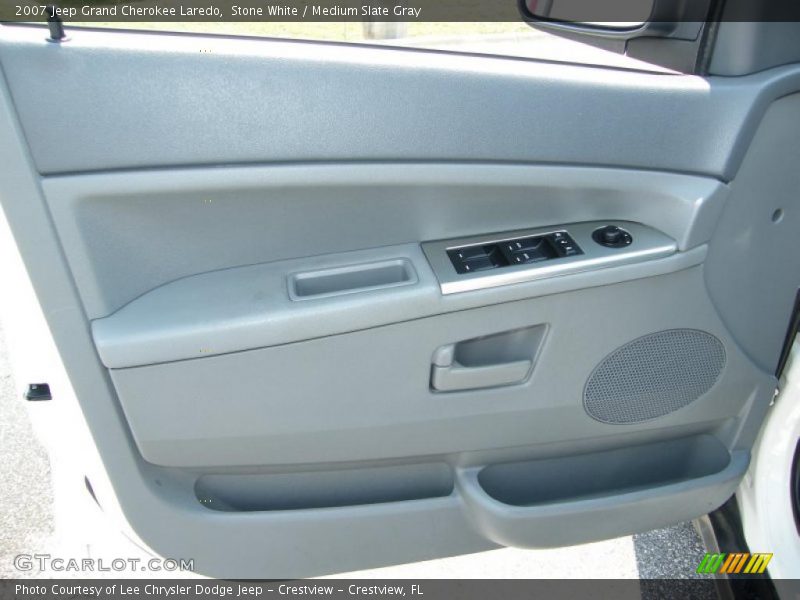 Stone White / Medium Slate Gray 2007 Jeep Grand Cherokee Laredo
