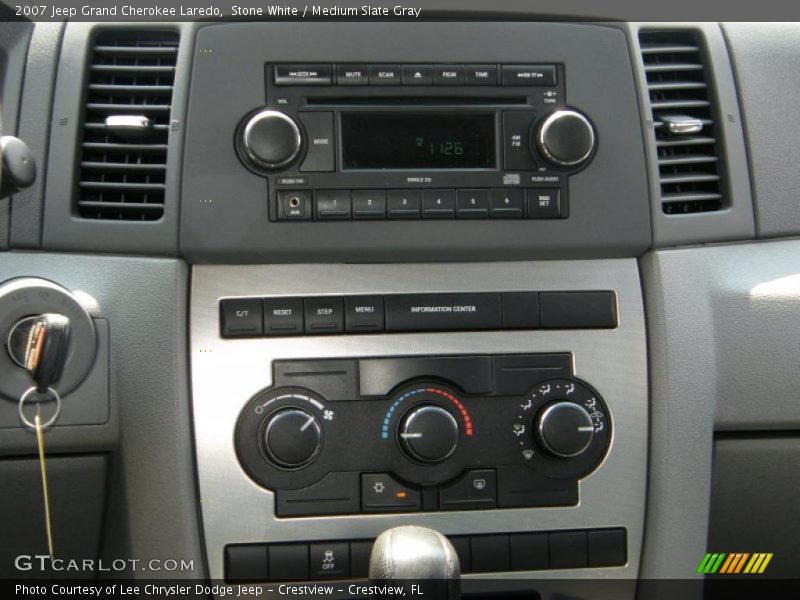Stone White / Medium Slate Gray 2007 Jeep Grand Cherokee Laredo