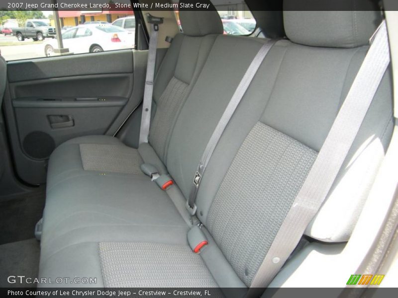 Stone White / Medium Slate Gray 2007 Jeep Grand Cherokee Laredo