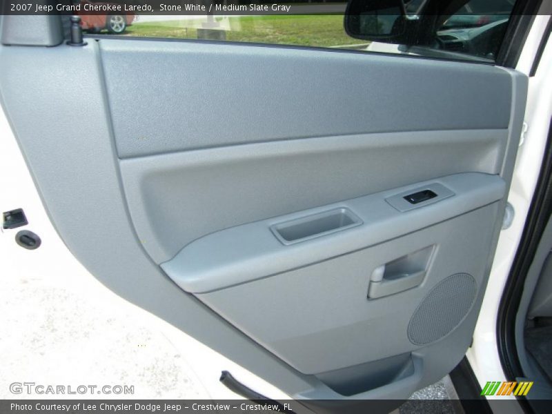 Stone White / Medium Slate Gray 2007 Jeep Grand Cherokee Laredo