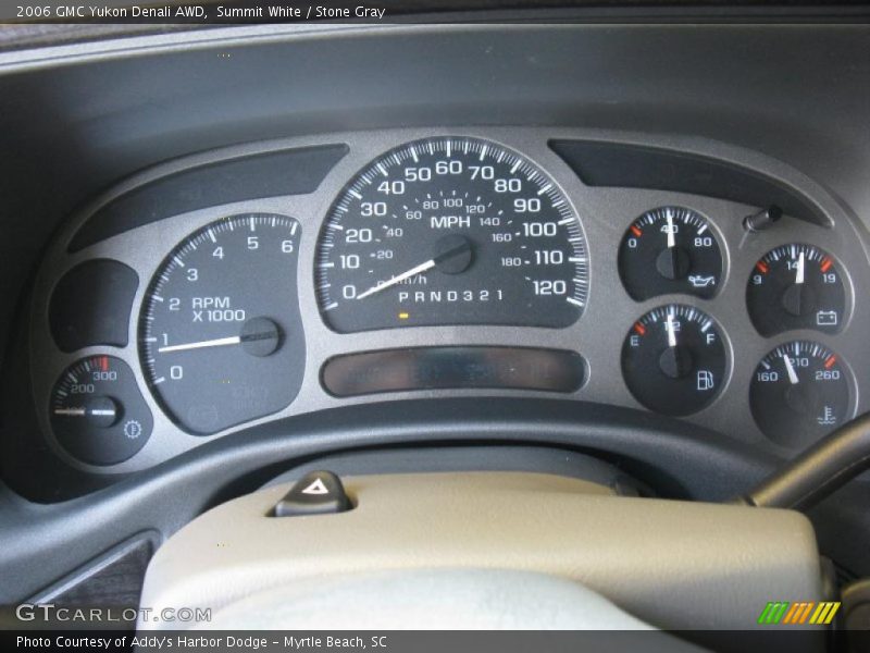 Summit White / Stone Gray 2006 GMC Yukon Denali AWD