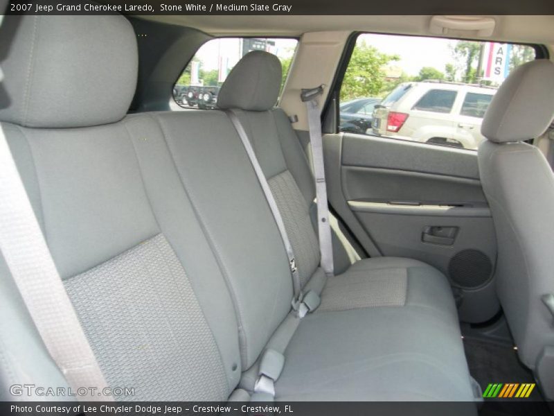 Stone White / Medium Slate Gray 2007 Jeep Grand Cherokee Laredo
