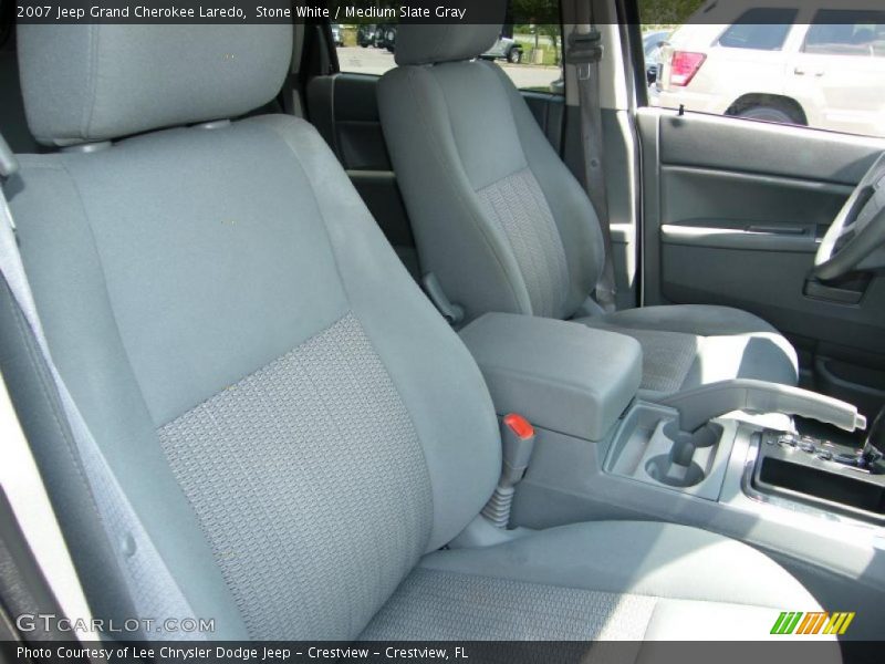 Stone White / Medium Slate Gray 2007 Jeep Grand Cherokee Laredo