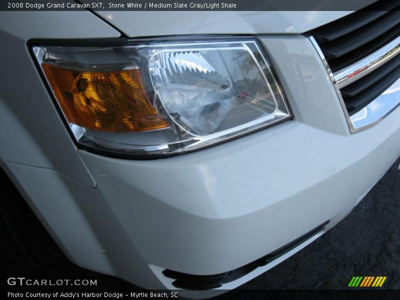 Stone White / Medium Slate Gray/Light Shale 2008 Dodge Grand Caravan SXT
