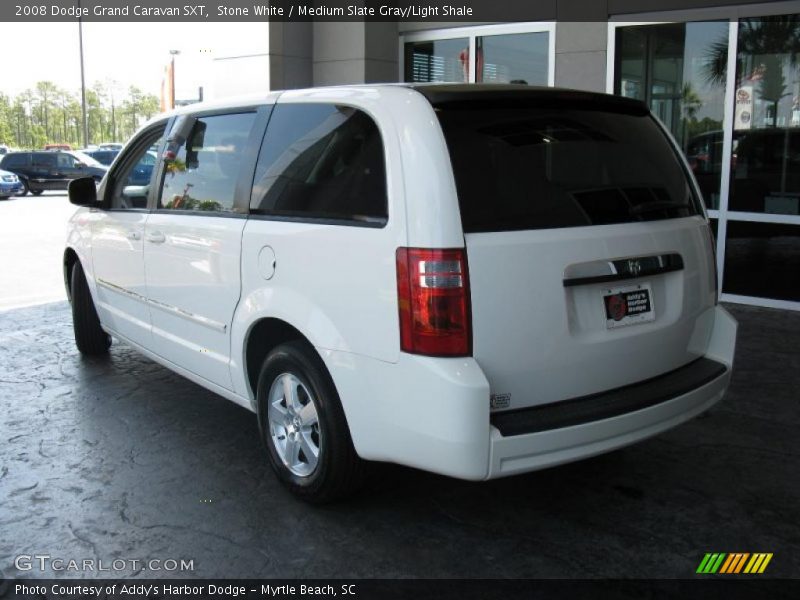 Stone White / Medium Slate Gray/Light Shale 2008 Dodge Grand Caravan SXT