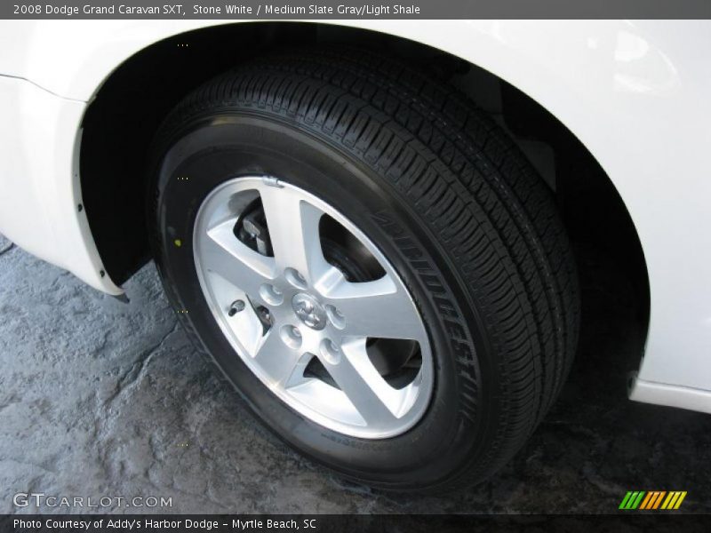 Stone White / Medium Slate Gray/Light Shale 2008 Dodge Grand Caravan SXT